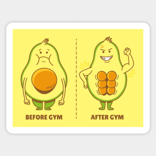 Avocado Gym Sticker